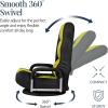 imageBest Choice Products Swivel Gaming Chair 360 Degree Multipurpose Floor Chair Rocker for TV Reading Playing Video Games wLumbar Support Armrest Handles Adjustable Foldable Backrest  BlackBlueBlackYellow