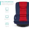 imageBest Choice Products Swivel Gaming Chair 360 Degree Multipurpose Floor Chair Rocker for TV Reading Playing Video Games wLumbar Support Armrest Handles Adjustable Foldable Backrest  BlackBlueBlueRed