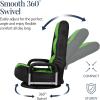 imageBest Choice Products Swivel Gaming Chair 360 Degree Multipurpose Floor Chair Rocker for TV Reading Playing Video Games wLumbar Support Armrest Handles Adjustable Foldable Backrest  BlackBlueBlackGreen