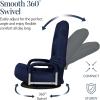 imageBest Choice Products Swivel Gaming Chair 360 Degree Multipurpose Floor Chair Rocker for TV Reading Playing Video Games wLumbar Support Armrest Handles Adjustable Foldable Backrest  BlackBlueNavy