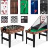 imageBest Choice Products 13in1 Combo Game Table Set for Home Game Room Friends ampamp Family wPing Pong Foosball Basketball Air Hockey Archery Chess Checkers Shuffleboard BowlingWalnut
