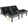 imageBest Choice Products Ergonomic Split King Size Adjustable Bed Frame Electric Base wWireless Remote Control Nightlight Massager 2 USB PortsSplit King