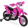 imageBest Choice Products Kids 6V Ride On Motorcycle wTreaded Tires Working Headlights 2mph Top Speed Training Wheels Realistic Sounds Music Battery Charger  GreenHot Pink
