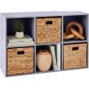 imageBest Choice Products Kids Bookcase 8Cube Storage Organizer 135in Shelf Opening Bookshelf Toy Storage Customizable w 3 Removable Back Panels  SageLavender