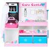 imageBest Choice Products Pretend Play Doctors Office Wooden Medical Center Toy Set for Kids wCarrying Case All Accessories Included Height Measurer 2Piece Costume  BluePink