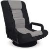 imageBest Choice Products Swivel Gaming Chair 360 Degree Multipurpose Floor Chair Rocker for TV Reading Playing Video Games wLumbar Support Armrest Handles Adjustable Foldable Backrest  BlackBlueBlackGray