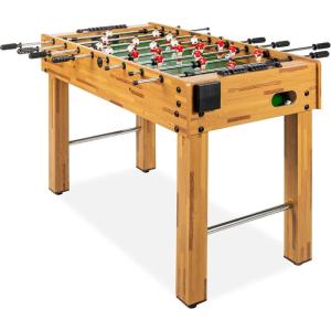 imageBest Choice Products 48in Competition Sized Foosball Table for Home Game Room w 2 Balls 2 Cup HoldersLight Brown