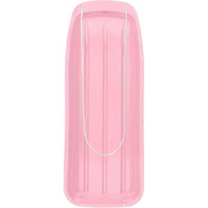 imageBest Choice Products 48in Kids Plastic Toboggan Snow Sled wPull RopeLight Pink
