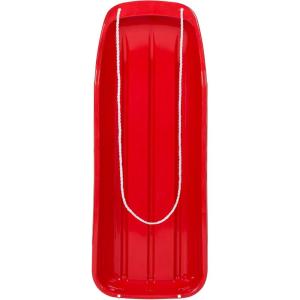 imageBest Choice Products 48in Kids Plastic Toboggan Snow Sled wPull RopeRed