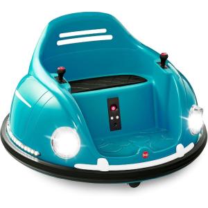 imageBest Choice Products 6V Electric Kids Ride On Bumpin Bumper Car 156 Years Old Parent Remote Control 360 Degree Spin Lights Sounds  RedBlue