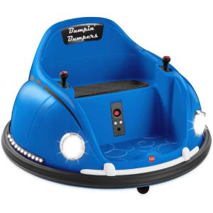 imageBest Choice Products 6V Electric Kids Ride On Bumpin Bumper Car 156 Years Old Parent Remote Control 360 Degree Spin Lights Sounds  RedNavy Blue