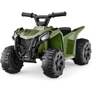 imageBest Choice Products 6V Kids Ride On Toy 4Wheeler Quad ATV Play Car w 18MPH Max Speed Treaded Tires Rubber Handles PushButton Accelerator  PurpleArmy Green