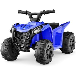 imageBest Choice Products 6V Kids Ride On Toy 4Wheeler Quad ATV Play Car w 18MPH Max Speed Treaded Tires Rubber Handles PushButton Accelerator  PurpleBlue