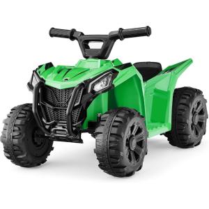 imageBest Choice Products 6V Kids Ride On Toy 4Wheeler Quad ATV Play Car w 18MPH Max Speed Treaded Tires Rubber Handles PushButton Accelerator  PurpleGreen