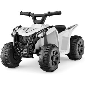 imageBest Choice Products 6V Kids Ride On Toy 4Wheeler Quad ATV Play Car w 18MPH Max Speed Treaded Tires Rubber Handles PushButton Accelerator  PurpleWhite