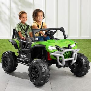 imageBest Choice Products Kids 24V 2Seater Electric Ride On UTV Officially Licensed Honda Talon wParent Control LED Lights Bluetooth  Lime GreenLime Green