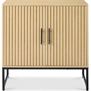imageBest Choice Products Slatted Sideboard Buffet Cabinet Entryway Table Accent Storage Cabinet Console Table for Hallway Living Room Dining Room  Dark BrownOak