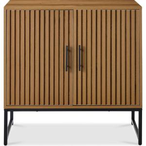 imageBest Choice Products Slatted Sideboard Buffet Cabinet Entryway Table Accent Storage Cabinet Console Table for Hallway Living Room Dining Room  Dark BrownBrown