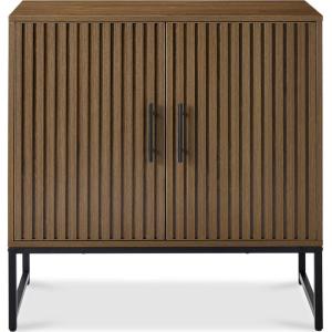 imageBest Choice Products Slatted Sideboard Buffet Cabinet Entryway Table Accent Storage Cabinet Console Table for Hallway Living Room Dining Room  Dark BrownDark Brown