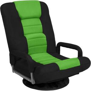 imageBest Choice Products Swivel Gaming Chair 360 Degree Multipurpose Floor Chair Rocker for TV Reading Playing Video Games wLumbar Support Armrest Handles Adjustable Foldable Backrest  BlackBlueBlackGreen