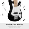 imageBest Choice Products 30in Kids Electric Guitar Beginner Starter Kit w 5W Amplifier Strap Gig Bag Strings Picks  BlackBlack