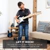 imageBest Choice Products 30in Kids Electric Guitar Beginner Starter Kit w 5W Amplifier Strap Gig Bag Strings Picks  BlackBlack