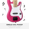 imageBest Choice Products 30in Kids Electric Guitar Beginner Starter Kit w 5W Amplifier Strap Gig Bag Strings Picks  BlackPink Sparkle