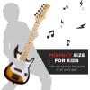 imageBest Choice Products 30in Kids Electric Guitar Beginner Starter Kit w 5W Amplifier Strap Gig Bag Strings Picks  BlackSunburst