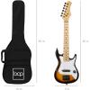 imageBest Choice Products 30in Kids Electric Guitar Beginner Starter Kit w 5W Amplifier Strap Gig Bag Strings Picks  BlackSunburst