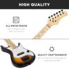 imageBest Choice Products 30in Kids Electric Guitar Beginner Starter Kit w 5W Amplifier Strap Gig Bag Strings Picks  BlackSunburst