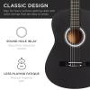 imageBest Choice Products 38in Beginner All Wood Acoustic Guitar Starter Kit wGig Bag 6 Picks Nylon Strings Strap wPick Holder  NaturalBlack