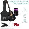 imageBest Choice Products 38in Beginner All Wood Acoustic Guitar Starter Kit wGig Bag 6 Picks Nylon Strings Strap wPick Holder  NaturalBlack