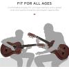 imageBest Choice Products 38in Beginner All Wood Acoustic Guitar Starter Kit wGig Bag 6 Picks Nylon Strings Strap wPick Holder  NaturalDark Brown