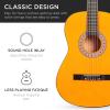 imageBest Choice Products 38in Beginner All Wood Acoustic Guitar Starter Kit wGig Bag 6 Picks Nylon Strings Strap wPick Holder  NaturalNatural