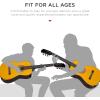 imageBest Choice Products 38in Beginner All Wood Acoustic Guitar Starter Kit wGig Bag 6 Picks Nylon Strings Strap wPick Holder  NaturalNatural