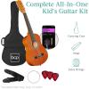 imageBest Choice Products 38in Beginner All Wood Acoustic Guitar Starter Kit wGig Bag 6 Picks Nylon Strings Strap wPick Holder  NaturalNatural Mahogany