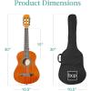 imageBest Choice Products 38in Beginner All Wood Acoustic Guitar Starter Kit wGig Bag 6 Picks Nylon Strings Strap wPick Holder  NaturalNatural Mahogany