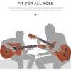 imageBest Choice Products 38in Beginner All Wood Acoustic Guitar Starter Kit wGig Bag 6 Picks Nylon Strings Strap wPick Holder  NaturalNatural Mahogany