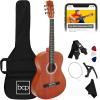 imageBest Choice Products 38in Beginner All Wood Acoustic Guitar Starter Kit wGig Bag 6 Picks Nylon Strings Strap wPick Holder  NaturalNatural Mahogany