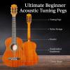 imageBest Choice Products 38in Beginner All Wood Acoustic Guitar Starter Kit wGig Bag 6 Picks Nylon Strings Strap wPick Holder  NaturalNatural Mahogany
