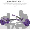 imageBest Choice Products 38in Beginner All Wood Acoustic Guitar Starter Kit wGig Bag 6 Picks Nylon Strings Strap wPick Holder  NaturalPurple