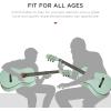 imageBest Choice Products 38in Beginner All Wood Acoustic Guitar Starter Kit wGig Bag 6 Picks Nylon Strings Strap wPick Holder  NaturalSoCal Green