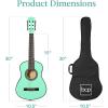 imageBest Choice Products 38in Beginner All Wood Acoustic Guitar Starter Kit wGig Bag 6 Picks Nylon Strings Strap wPick Holder  NaturalSoCal Green