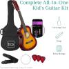 imageBest Choice Products 38in Beginner All Wood Acoustic Guitar Starter Kit wGig Bag 6 Picks Nylon Strings Strap wPick Holder  NaturalSunburst
