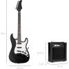 imageBest Choice Products 39in Full Size Beginner Electric Guitar Starter Kit wCase Strap 10W Amp Strings Pick Tremolo Bar  SoCal GreenJet Black