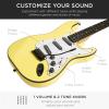 imageBest Choice Products 39in Full Size Beginner Electric Guitar Starter Kit wCase Strap 10W Amp Strings Pick Tremolo Bar  SoCal GreenYellow