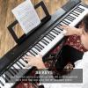 imageBest Choice Products 88Key Full Size Digital Piano Electronic Keyboard Set for All Experience Levels wSemiWeighted Keys Stand Sustain Pedal BuiltIn Speakers 6 Voice Settings  BlackWhite