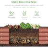 imageBest Choice Products 8x2x1ft Outdoor Metal Raised Garden Bed Oval Deep Root Planter Box for Vegetables Flowers Herbs and Succulents w 108 Gallon Capacity  Dark GreenTerracotta
