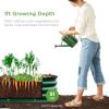 imageBest Choice Products 8x2x1ft Outdoor Metal Raised Garden Bed Oval Deep Root Planter Box for Vegetables Flowers Herbs and Succulents w 108 Gallon Capacity  Dark GreenDark Green