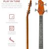 imageBest Choice Products Acoustic Electric Bass Guitar Full Size 4 String Fretted Bass Guitar wPadded Gig Bag  BlackAged Natural
